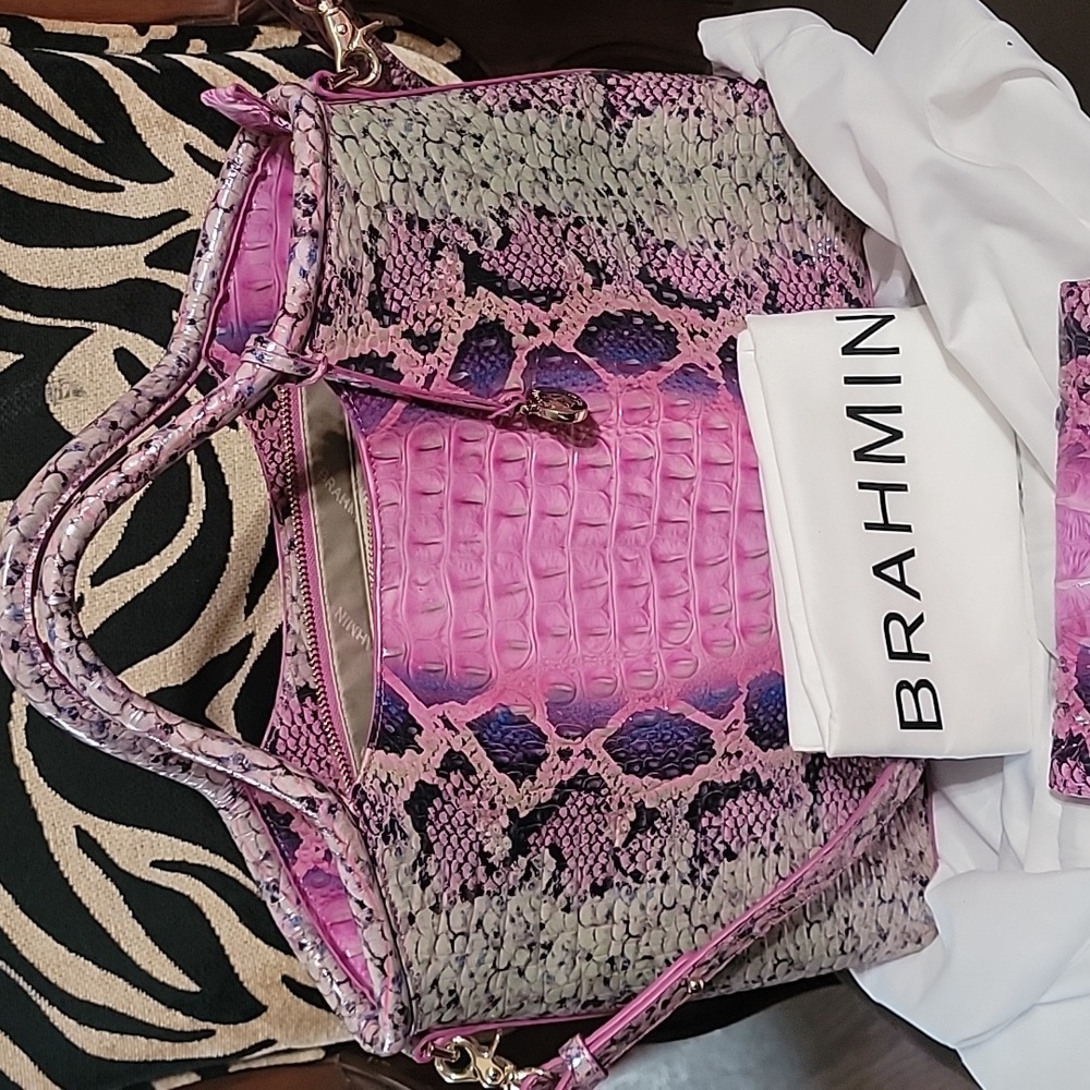 Large Elaine snakeskin tote - Picture 2 of 5